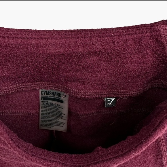 Gymshark True Textured Maroon Leggings - Picture 3 of 7